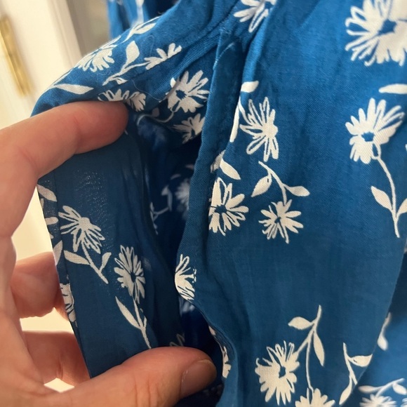 Kate Spade Macaw Blue Floral Romper - Size M - NWT - Picture 11 of 12